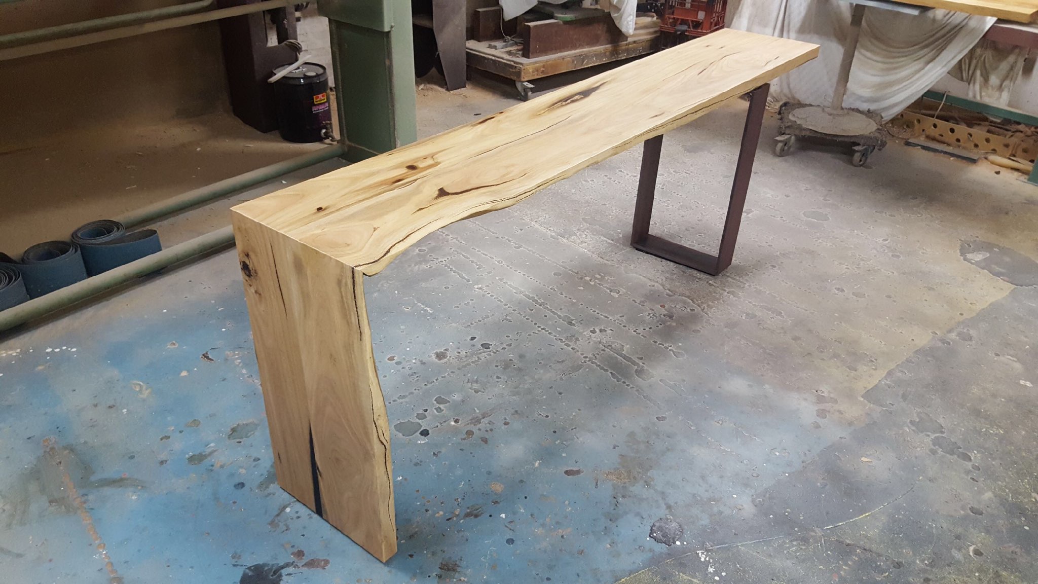 Raw Edge Hall Table